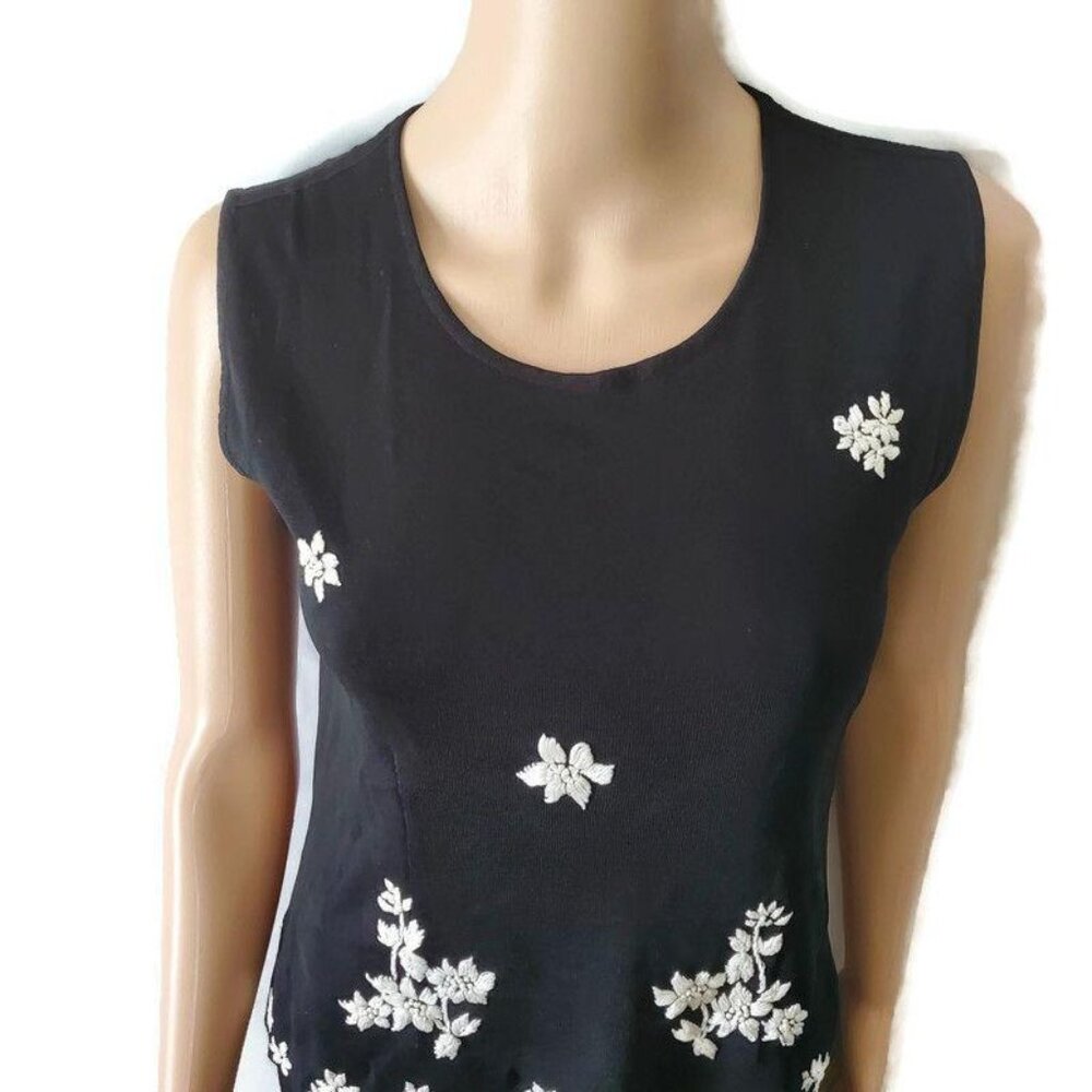 Thom Smith Atelier XXI Women's Black Sleeveless Blouse & Skirt Set Size XS - Picture 4 of 16